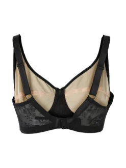 Verde Veronica DR12C Reggiseno donna sfoderato con ferretto coppa C - nero