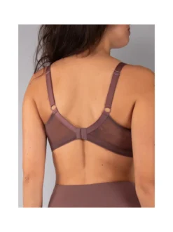 Verde Veronica DR12C Reggiseno donna sfoderato con ferretto coppa C - bordeaux