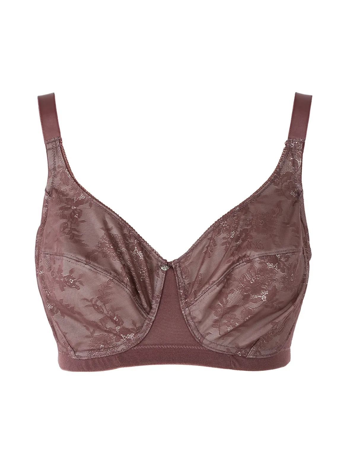 Verde Veronica DR10D Reggiseno donna francese senza ferretto coppa D - bordeaux
