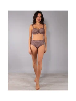 Verde Veronica DR14D Reggiseno donna preformato con coppe imbottite e ferretto coppa D - bordeaux