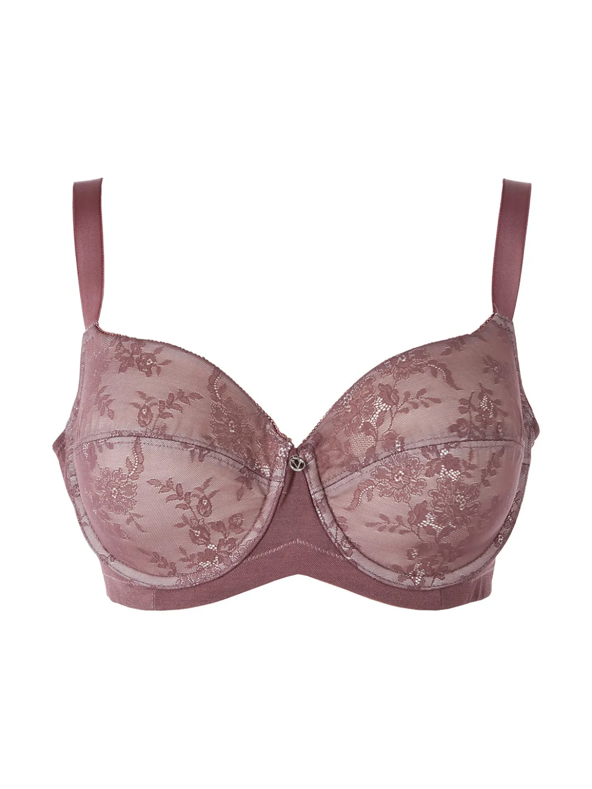 Verde Veronica DR14D Reggiseno donna preformato con coppe imbottite e ferretto coppa D - bordeaux