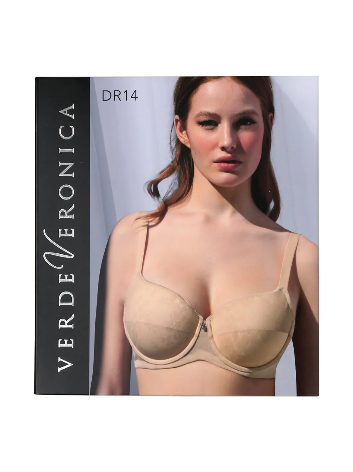 Verde Veronica DR14 Reggiseno preformato con coppe imbottite e ferretto coppa E - nero