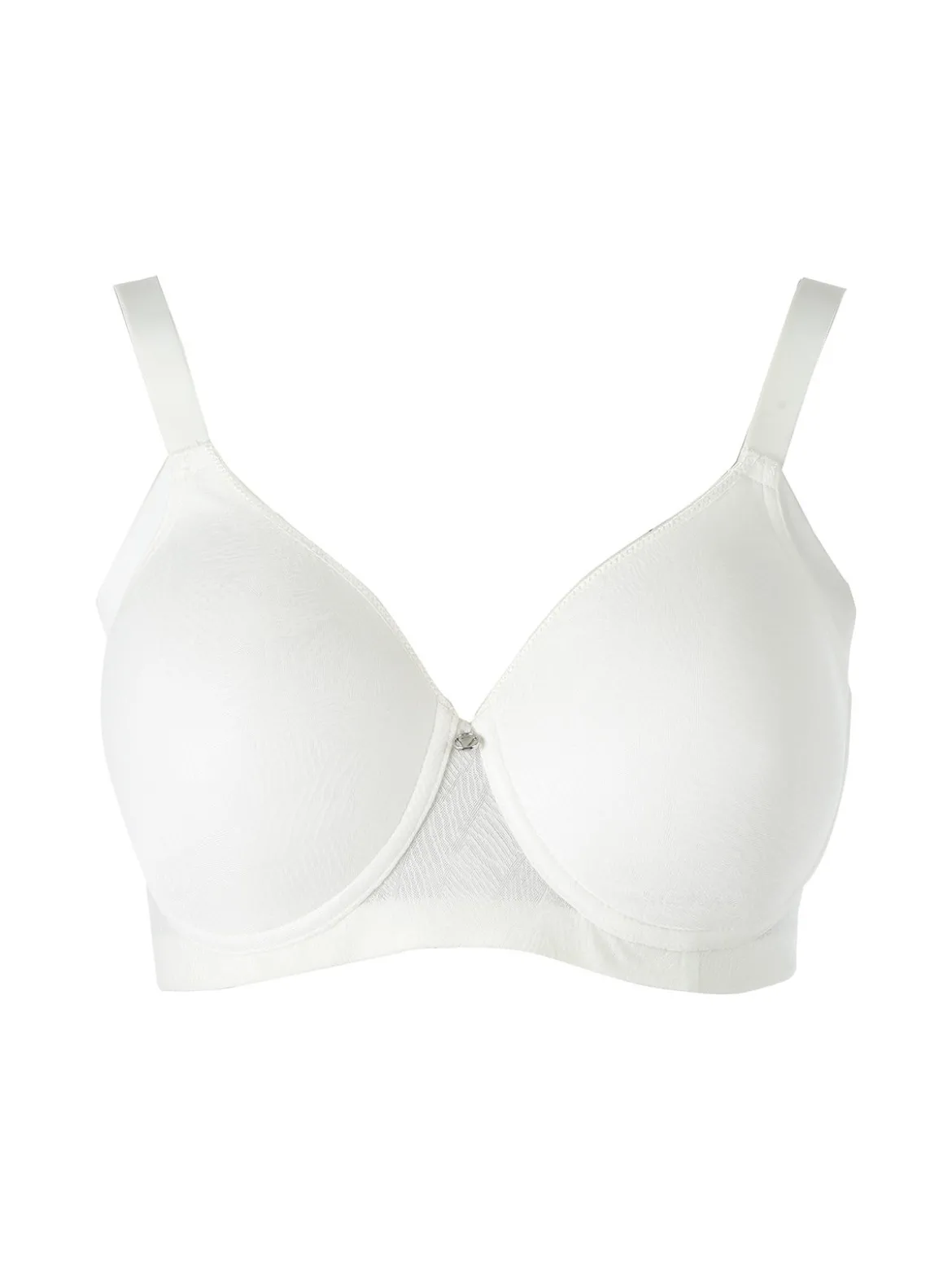 Verde Veronica OD16 Reggiseno donna con coppe imbottite senza ferretto COPPA D - panna