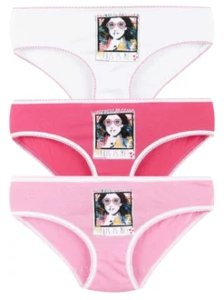Violetta Tris slip bambina in cotone