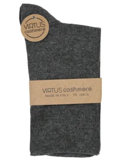 Virtus Calze corte da donna in misto cashmere - grigio scuro
