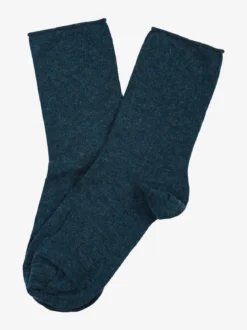 Virtus Calze corte da donna in misto cashmere - ottanio
