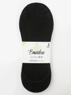 Virtus Calze salvapiede in bamboo. Confezione da 3 paia