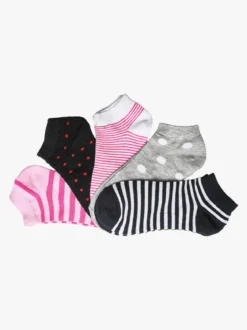Virtus Confezione da 5 calze fantasmino donna