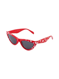 Visionmania Occhiali da sole da bambina a gatto - rosso