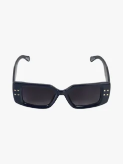 Visionmania Occhiali da sole rettangolari da donna con borchie