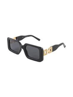 Visionmania Occhiali da sole rettangolari da donna - nero