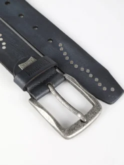 Wampum Cintura in pelle con borchie da uomo