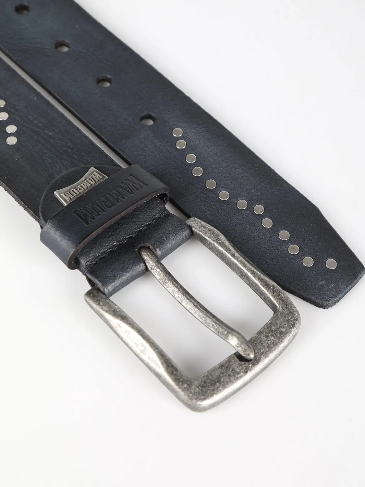 Wampum Cintura in pelle con borchie da uomo