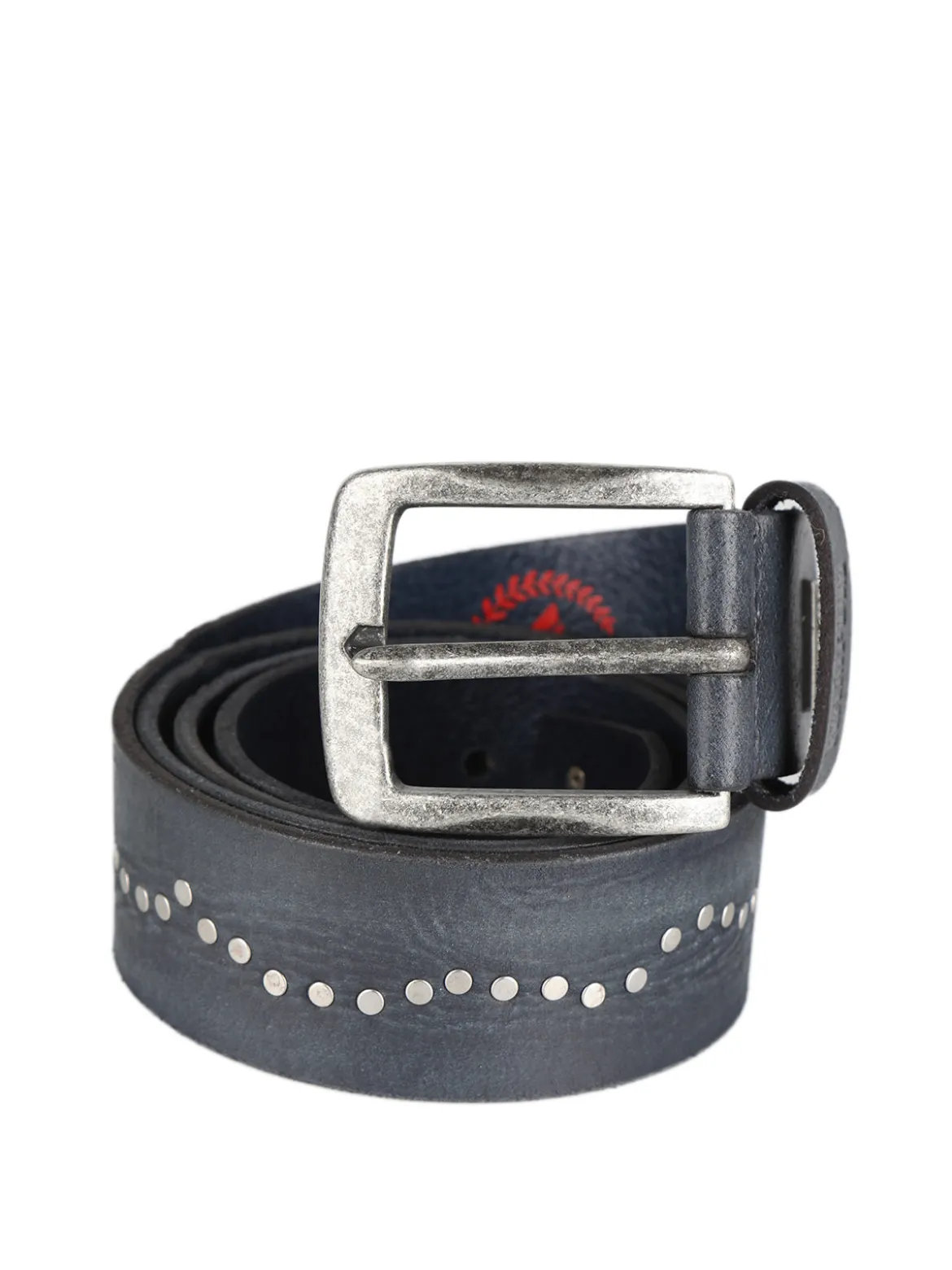 Wampum Cintura in pelle con borchie da uomo