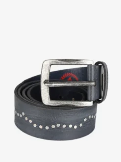 Wampum Cintura in pelle con borchie da uomo