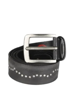 Wampum Cintura in pelle con borchie da uomo