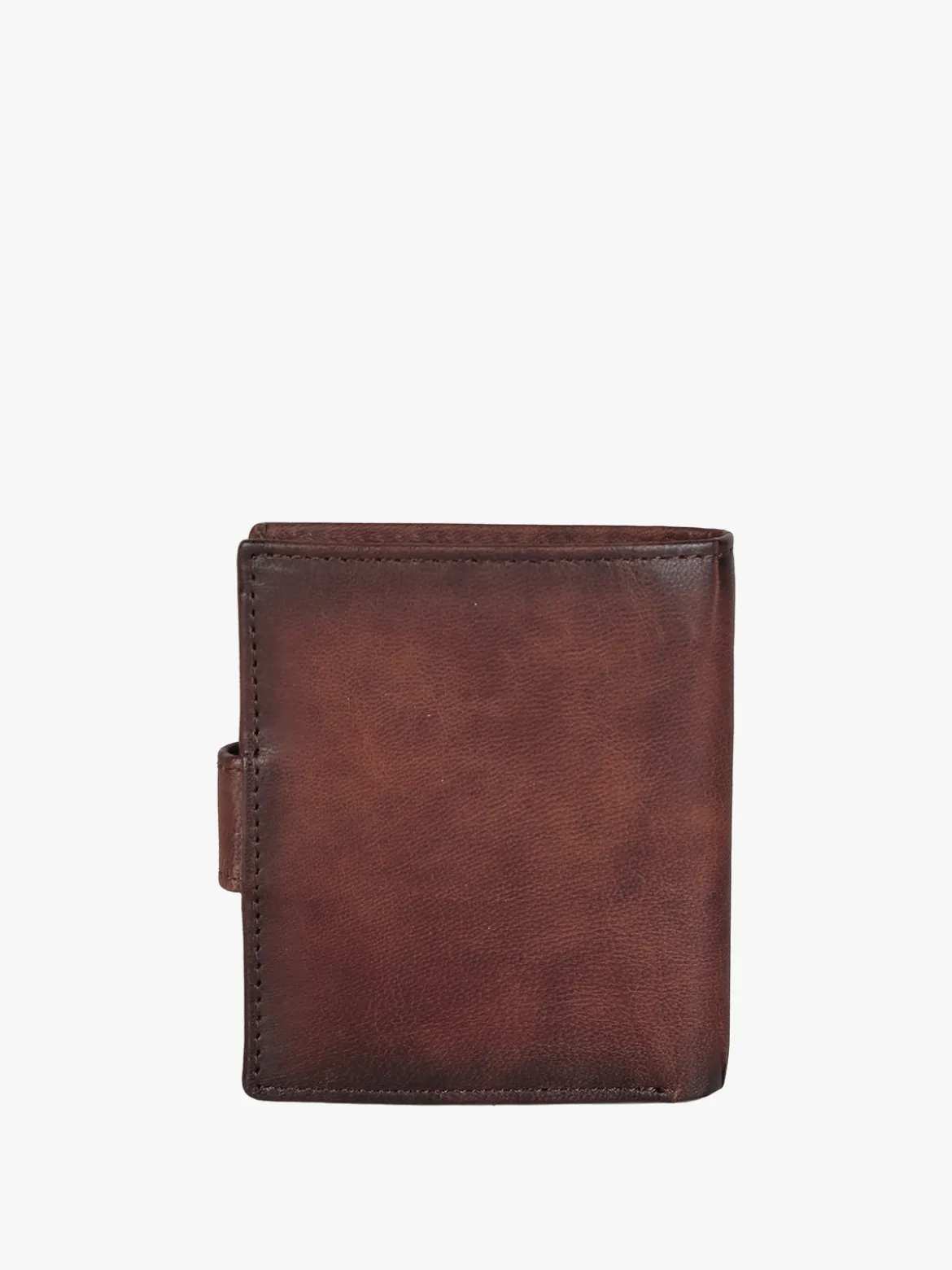 Wampum Portafoglio mini in pelle da uomo con bottone