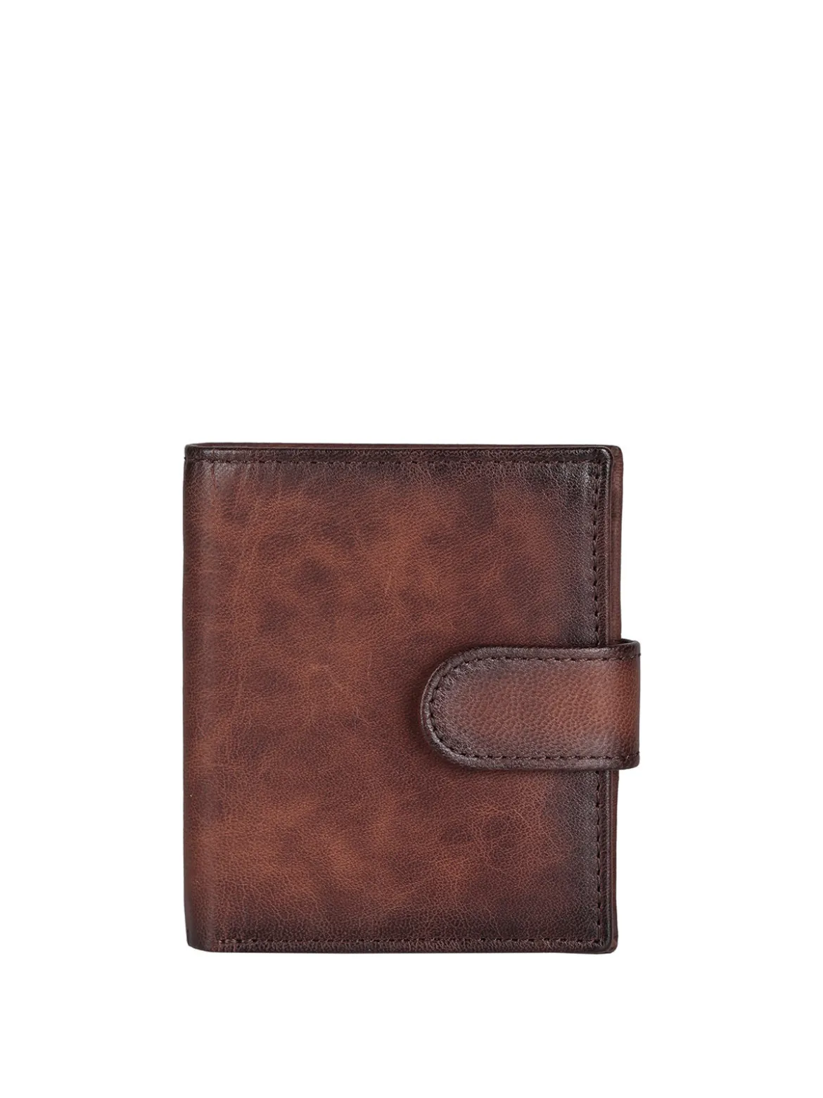 Wampum Portafoglio mini in pelle da uomo con bottone