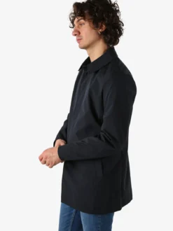 Warren Webber Giacca impermeabile da uomo con bottoni - blu scuro