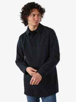 Warren Webber Giacca impermeabile da uomo con bottoni - blu scuro