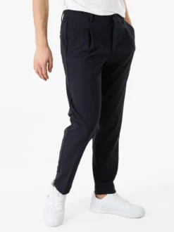 Warren Webber Pantaloni casual da uomo a gamba dritta - blu scuro