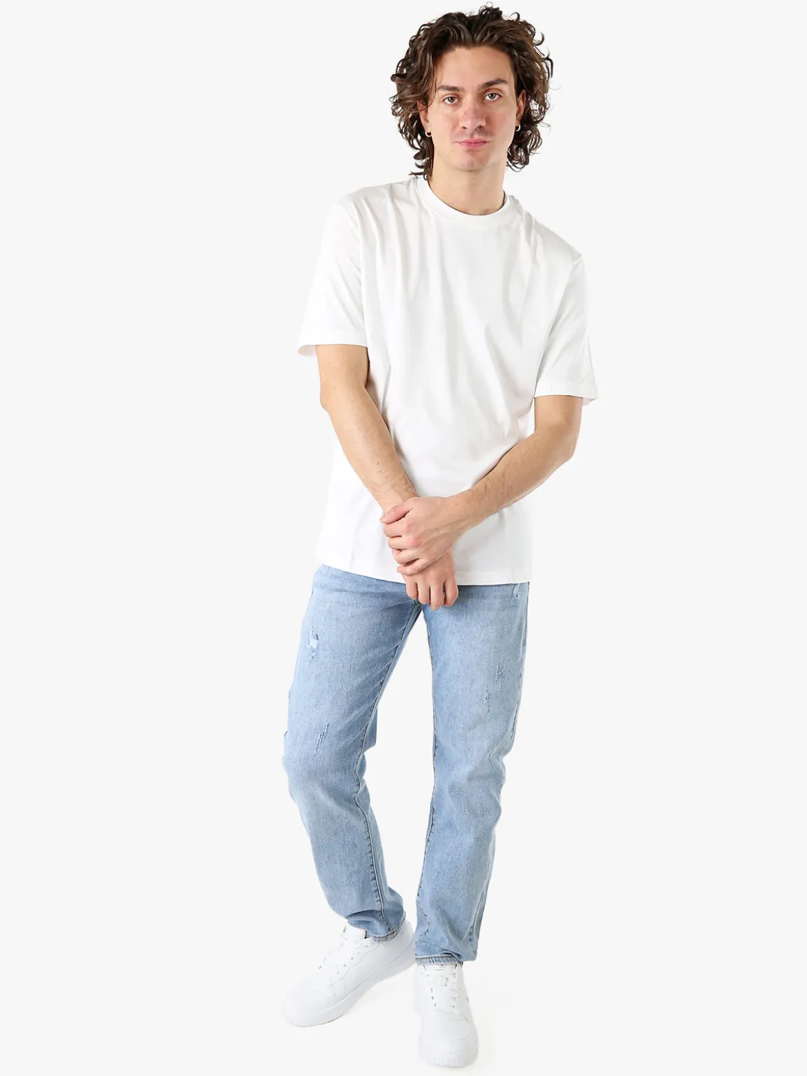 Warren Webber T-shirt girocollo da uomo - bianco