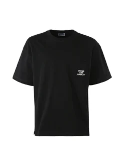 Warren Webber T-shirt oversize da uomo in cotone - nero