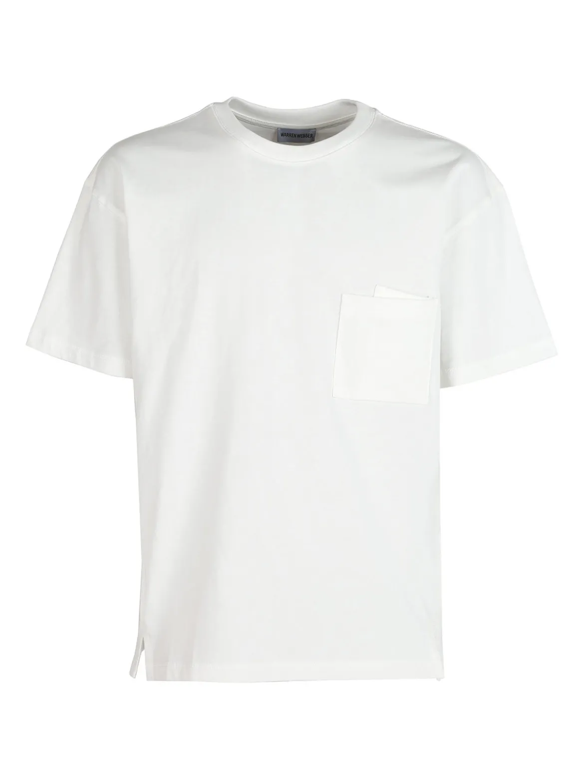 Warren Webber T-shirt uomo in cotone con doppio taschino