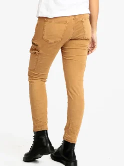 Water Jeans Pantaloni donna effetto stropicciato