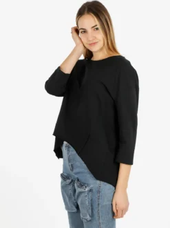 Wendy Trendy T-shirt donna a manica lunga con spacco dietro