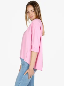 Wendy Trendy T-shirt donna a manica lunga con spacco dietro