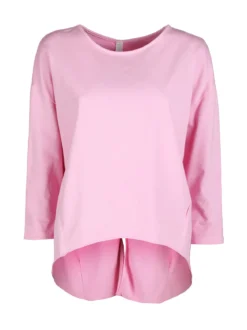 Wendy Trendy T-shirt donna a manica lunga con spacco dietro