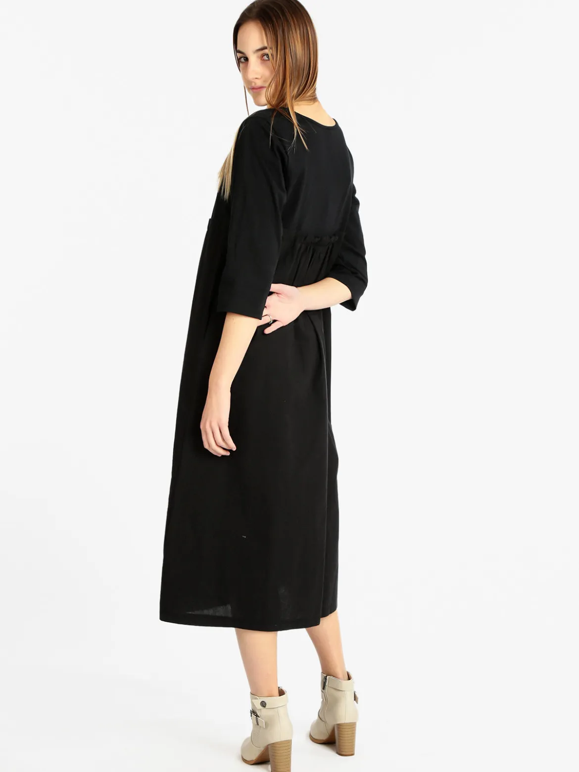 Wendy Trendy Vestito donna lungo in cotone