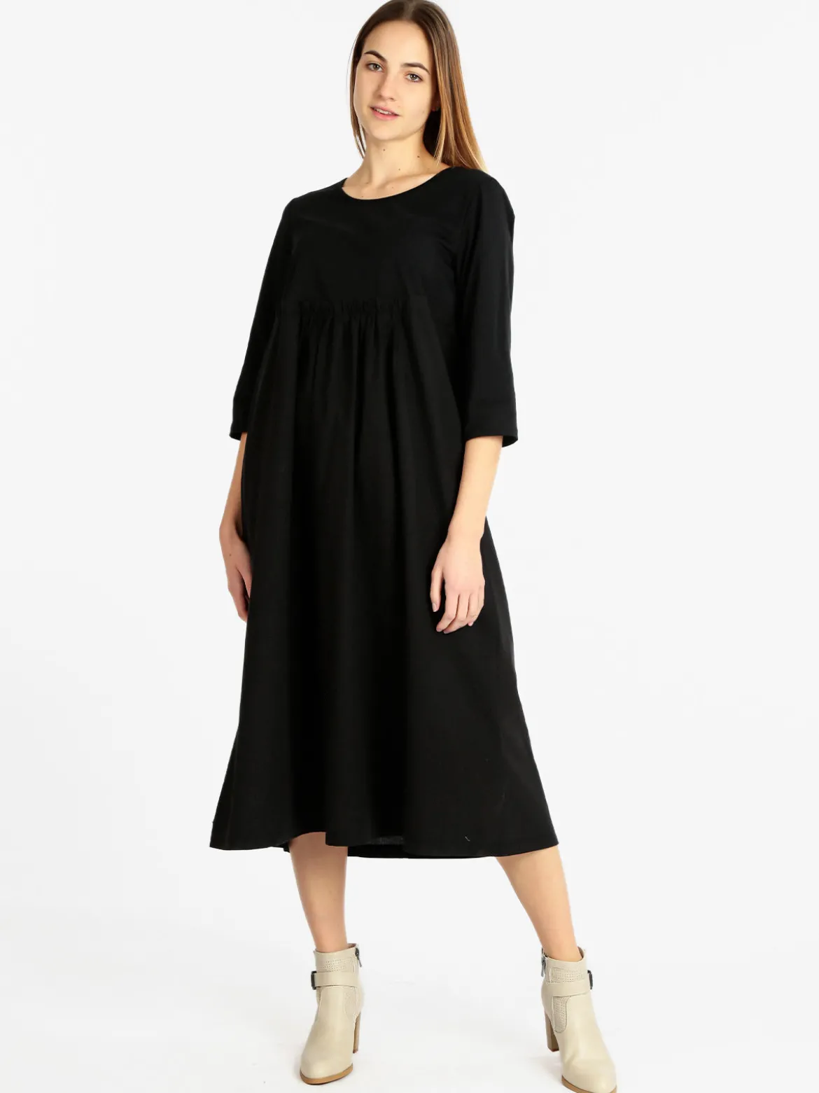 Wendy Trendy Vestito donna lungo in cotone