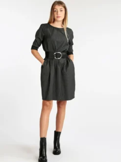 Wendy Trendy Vestito morbido effetto gessato