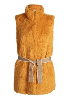 Wiya Gilet peloso con cintura
