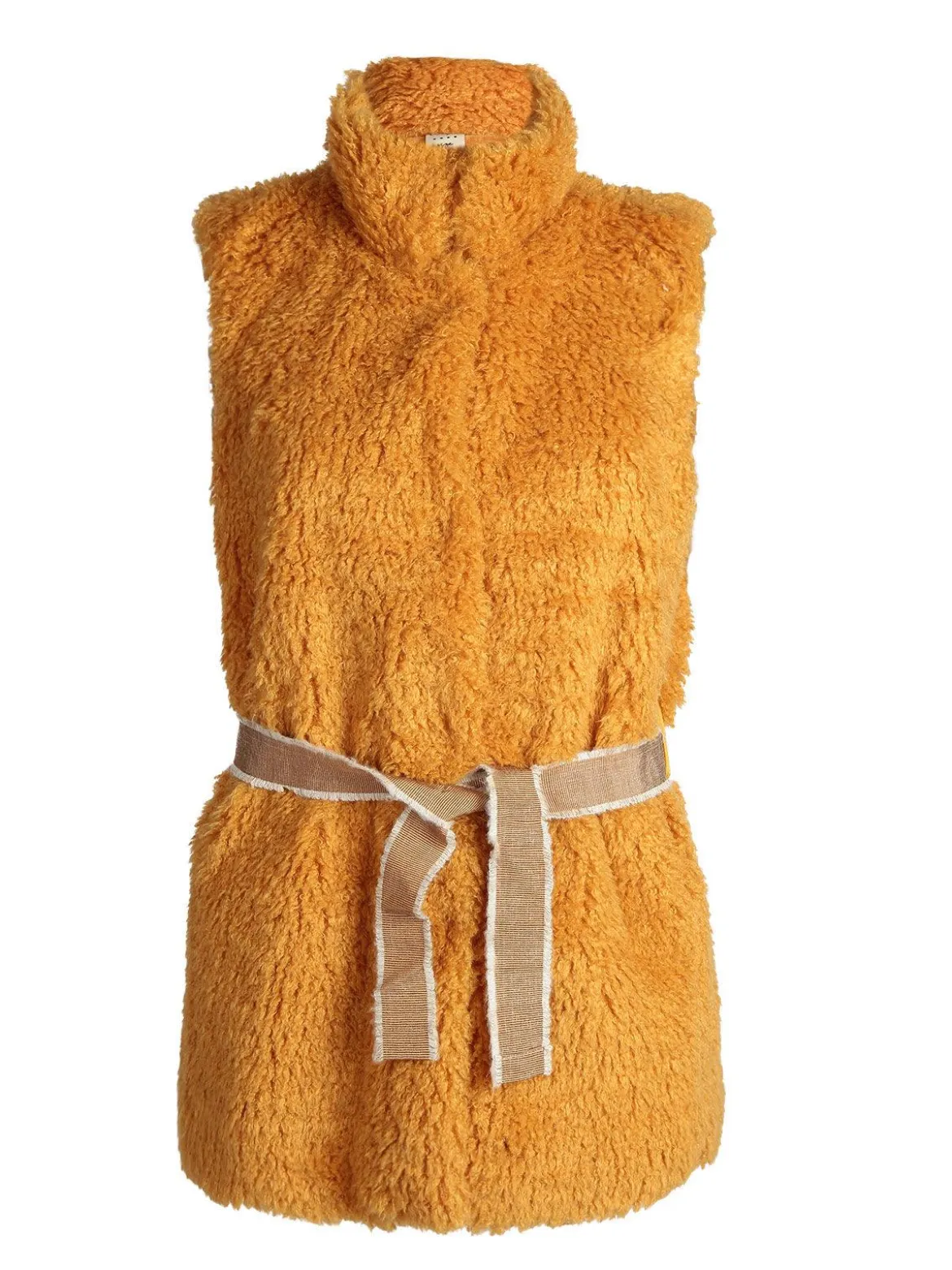 Wiya Gilet peloso con cintura