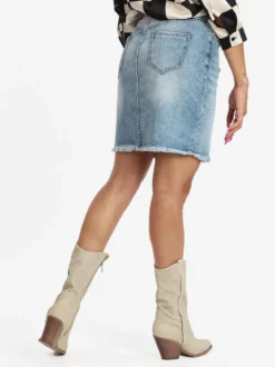 Wiya Gonna corta in jeans