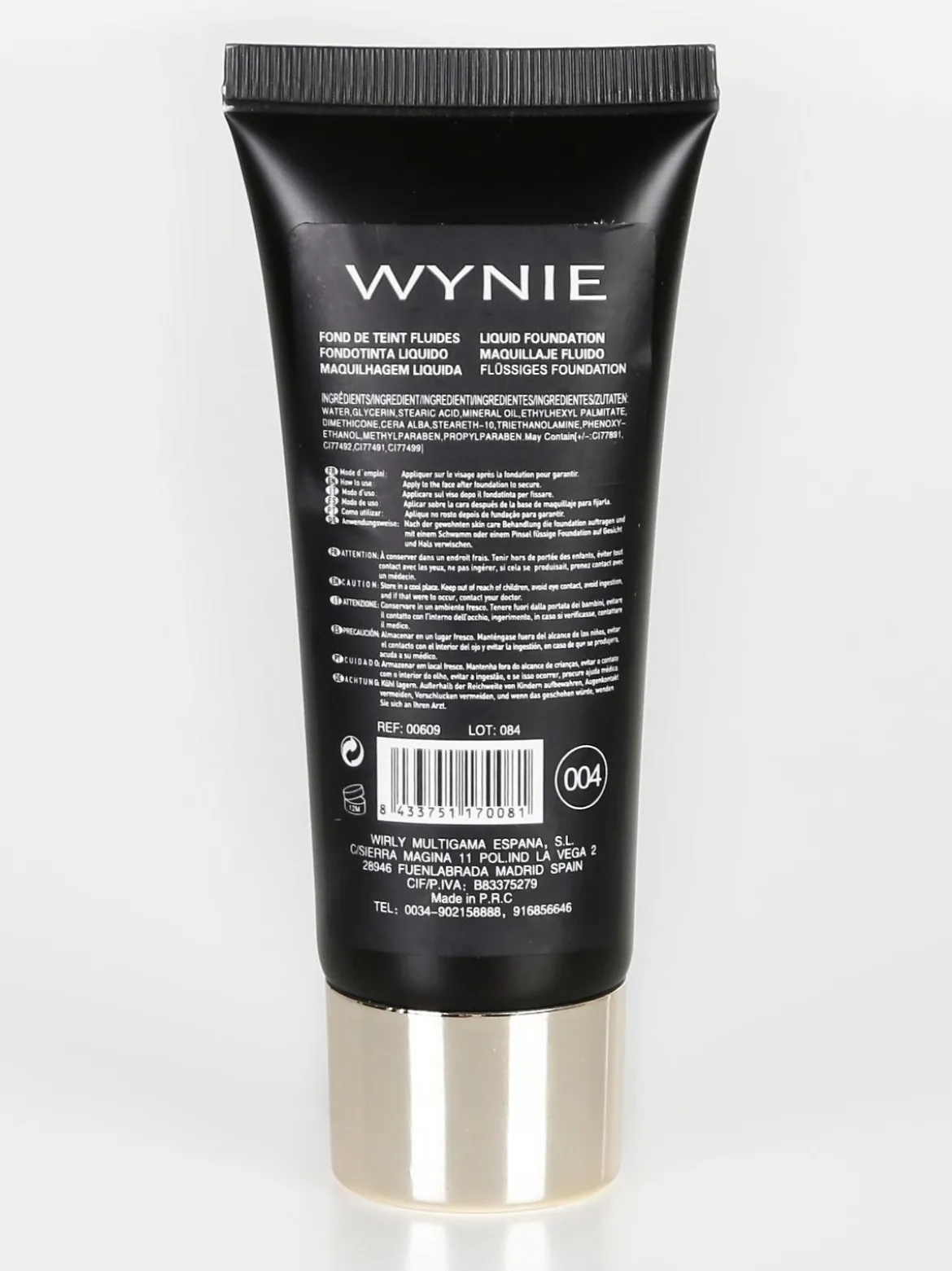 Wynie Cosmetics Fondotinta liquido SPF 10