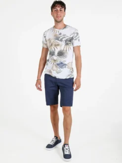 X-Cape Bermuda uomo slim fit in cotone - blu scuro