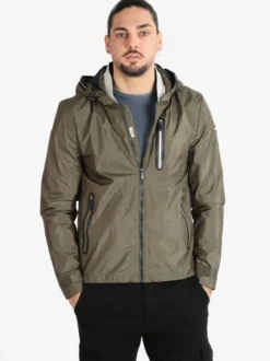 X-Cape BLACKJACK Giacca a vento leggera da uomo con cappuccio