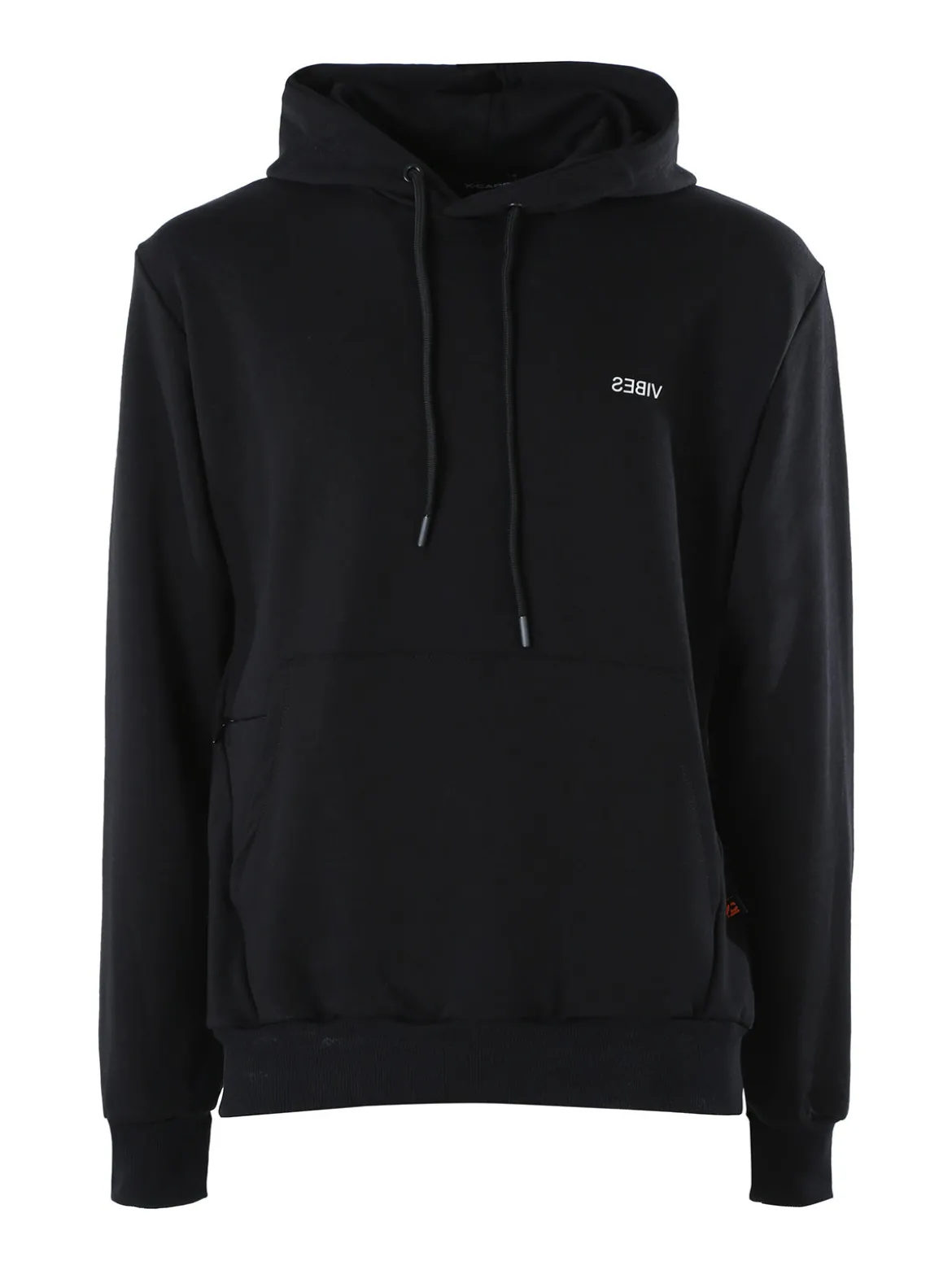 X-Cape Felpa da uomo in cotone con cappuccio - nero