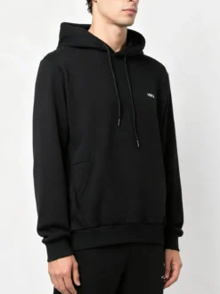 X-Cape Felpa da uomo in cotone con cappuccio - nero