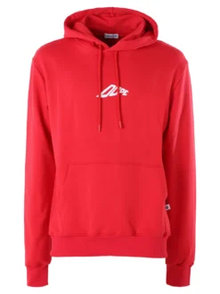 X-Cape Felpa da uomo in cotone con cappuccio - rosso