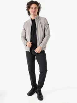 X-Cape Giacca a vento da uomo con zip in tessuto tecnico - sabbia