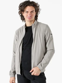 X-Cape Giacca a vento da uomo con zip in tessuto tecnico - sabbia