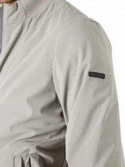 X-Cape Giacca a vento da uomo con zip in tessuto tecnico - sabbia