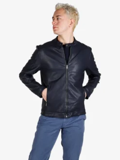 X-Cape Giacca uomo in ecopelle con zip