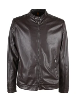 X-Cape Giacca uomo in ecopelle con zip