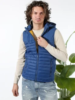 X-Cape Gilet da uomo imbottito con cappuccio - avion